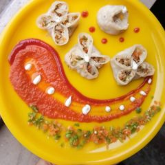 A picture of Open chilli dimsum.