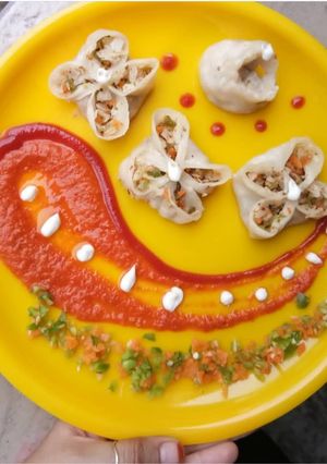 A picture of Open chilli dimsum.