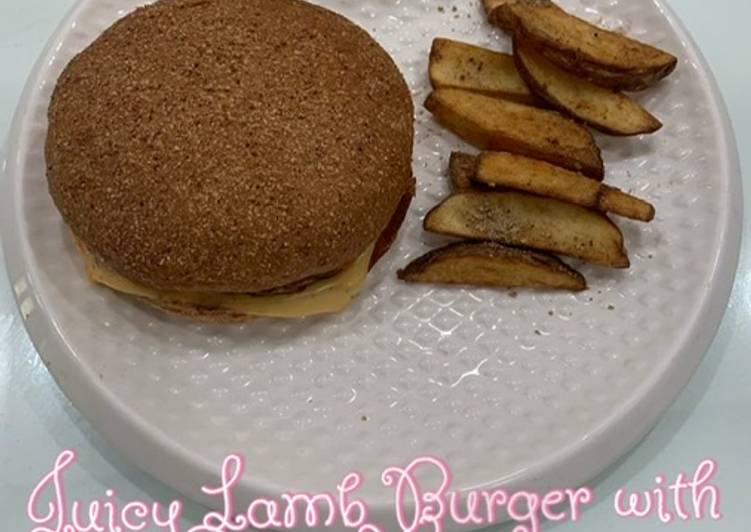 Simple Way to Make Homemade Juicy lamb burger