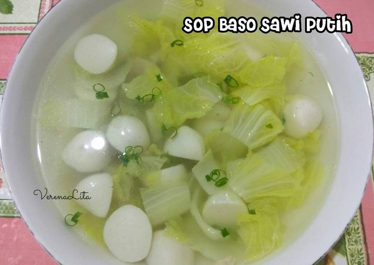 Bahan Sop Baso Sawi Putih | Langkah Membuat Sop Baso Sawi Putih Yang Mudah Dan Praktis