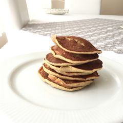 A picture of 2 ingredients pancake.