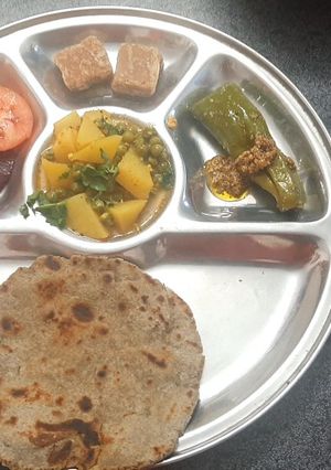 A picture of Bajra Roti.