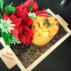 A picture of Mango pudding.