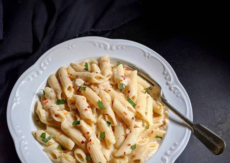 Step-by-Step Guide to Prepare Jamie Oliver White Sauce Pasta