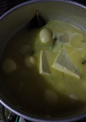 Foto resep Tahu telur puyuh santan