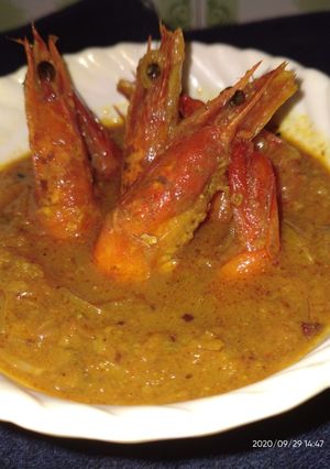 প্রণ মশালা কারি(prawn masala curry recipe in Bengali) রেসিপির প্রধান ছবি
