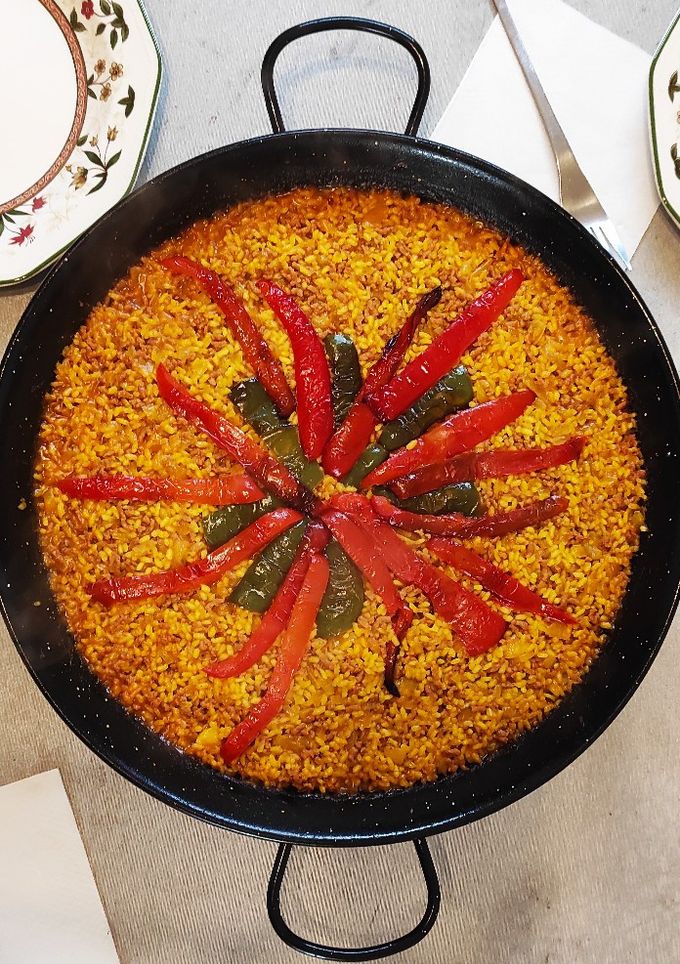 Una foto de Arroz de pimiento y carne picada