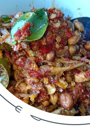 Foto resep Balado ikan teri & kacang