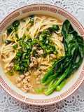 Scallion noodle soup