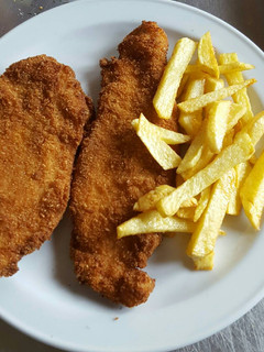 Una foto de Pollo empanado