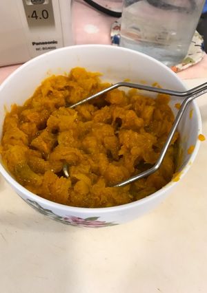 快速完成南瓜泥（寶寶副食品） 的食譜成品照片