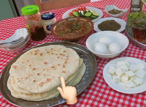صورة لوصفة خبز الصاج السعودي