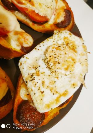 Fordított tükör tojás recept fotója