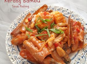 Foto resep Kerang Bambu Saus Padang