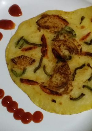 A picture of Besan Suji Chila.