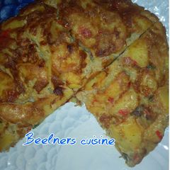 A picture of Potato pizza.