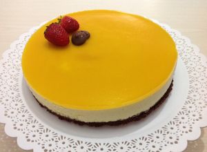 Una foto de Cheesecake de Mango