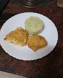 Libritos de pollo con puré de papas