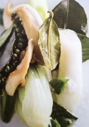 Une photo de Pleurotes et Légumes à l'huile de coco