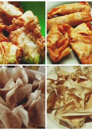 Foto resep 24. Pangsit Kukus & Goreng Isi Ayam