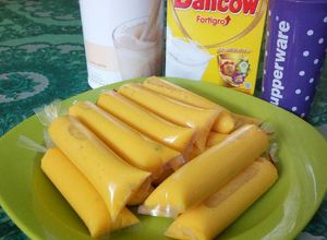 Foto resep Es lilin mangga istimewa with shake vanilla herbalife