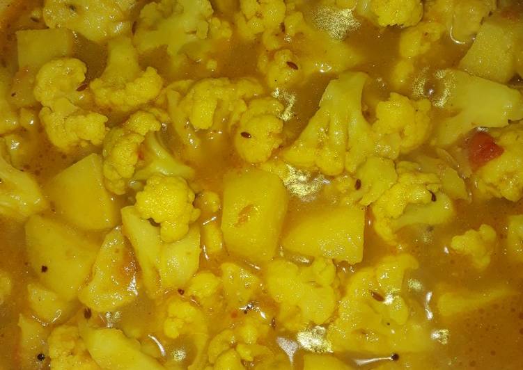 Step-by-Step Guide to Cauliflower potatoes curry