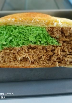 Foto resep Roti tawar pandan moca