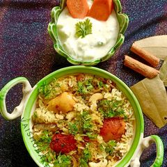 Ambur Hot Dum Egg Biryani A picture of Ambur Hot Dum Egg Biryani.