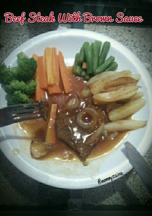Foto resep Beef Steak with brown sauce