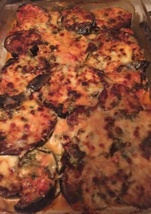 A picture of Eggplant casserole.