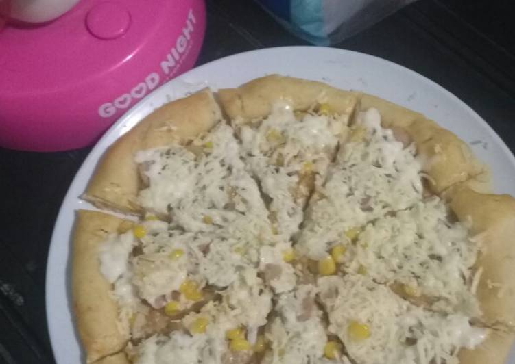 Cara Gampang Menyiapkan Pizza teflon mini no sauce Anti Gagal