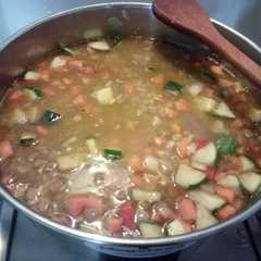Una foto de Lentejas vegetarianas