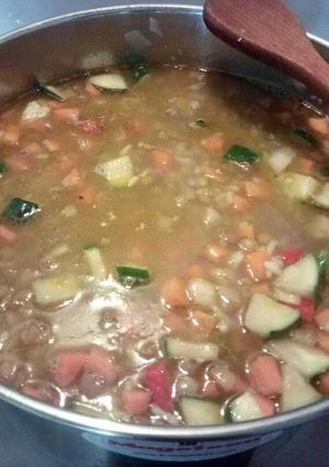 Una foto de Lentejas vegetarianas