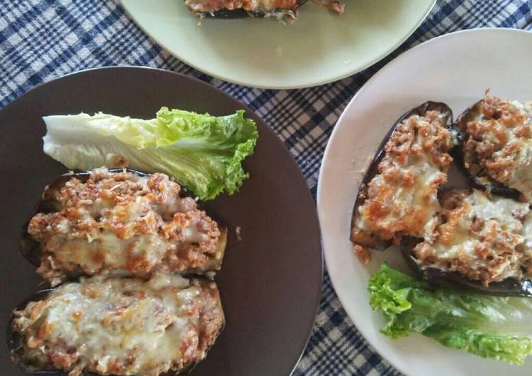 Steps to Prepare Homemade Stuffed aubergines