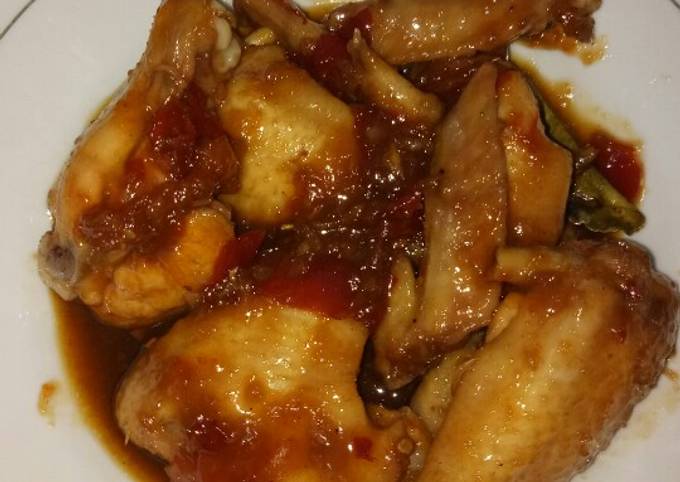 Rica rica sayap ayam versi anak anak