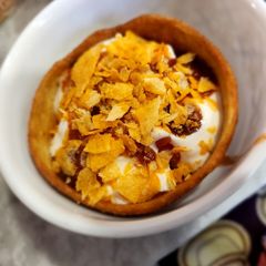A picture of Katori chaat.