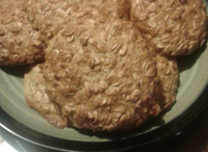Una foto de Galletas sabrosas y blanditas de avena de chile para N.Y