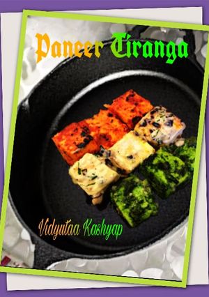 A picture of Paneer tiranga.