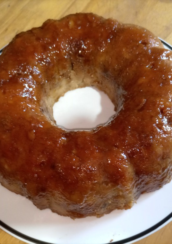 Una foto de Budín de Pan(Relleno con dulce de membrillo y pasas de uva)😋