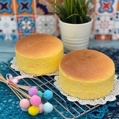 A picture of Condensed Milk Cotton Cake (Smooth and Silky).