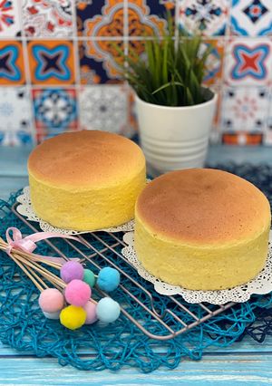 A picture of Condensed Milk Cotton Cake (Smooth and Silky).