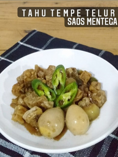 Foto resep Tahu Tempe Telur Saos Mentega
