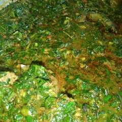 A picture of Edikang ikong soup.