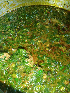 A picture of Edikang ikong soup.