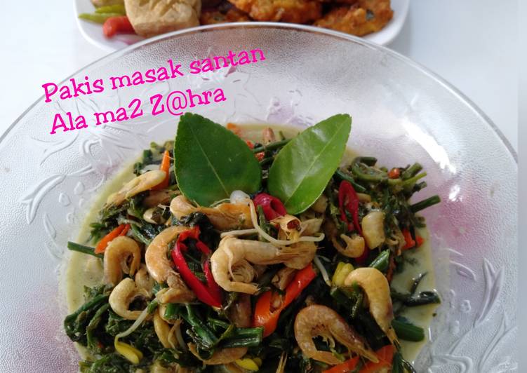 Langkah Mudah untuk Membuat Pakis masak santan Anti Gagal