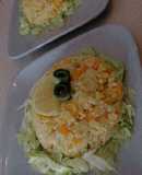 Pollo al arroz con curry