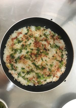 Hình của món Cơm nguội chiên giòn.