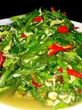 Tumis Genjer Udang Rebon