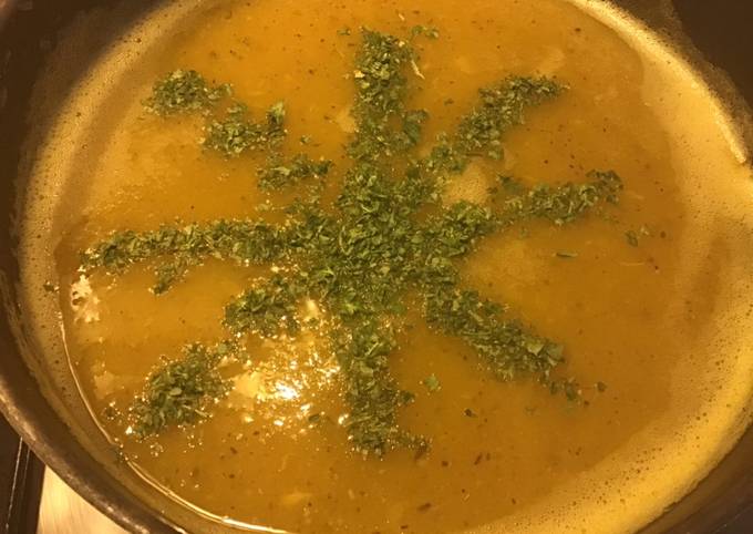 Soupe de courge butternut aux carottes et panais
