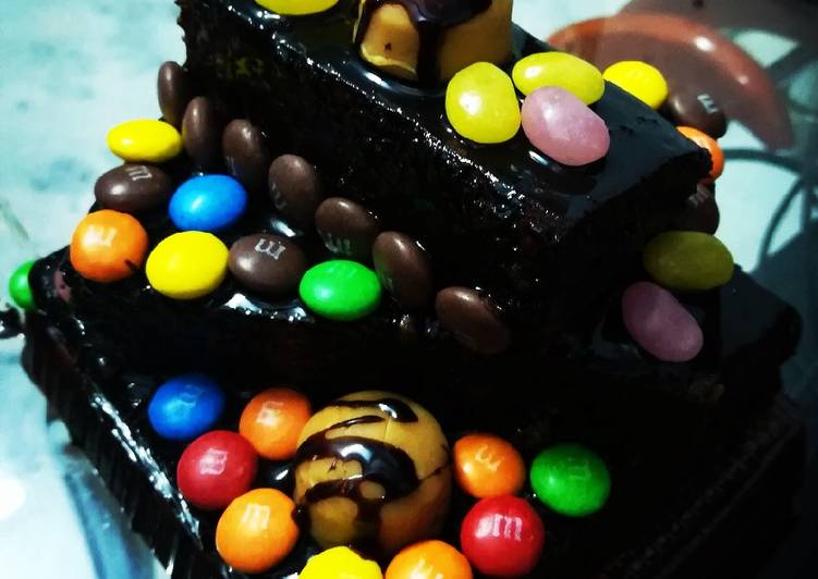 Eggless chocolate Brownie cake